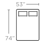 Full  53” X 74”