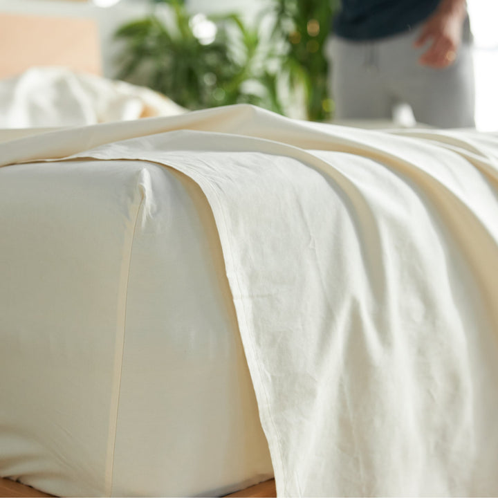 Avocado Percale Organic Cotton Sheets
