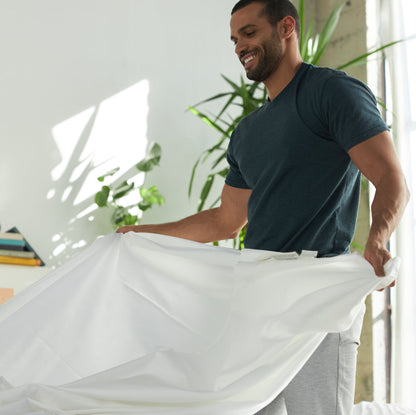 Avocado Percale Organic Cotton Sheets