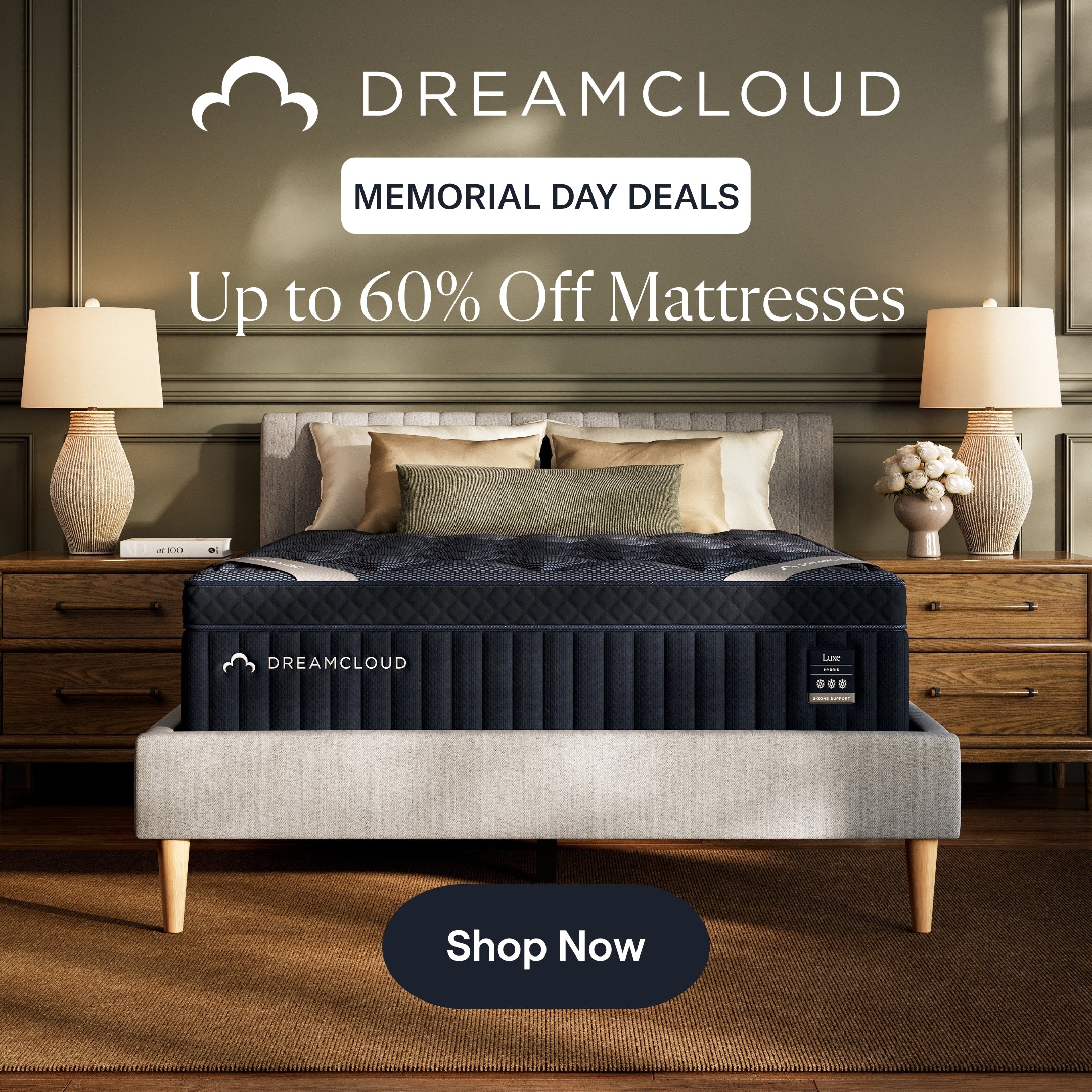 Award Winning Sleep-60% Off Dreamcloud Mattresses