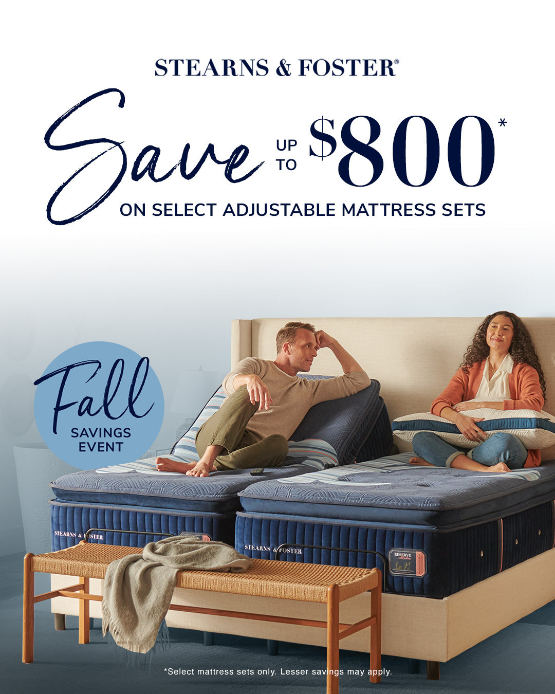 Stearns & Foster Fall Savings