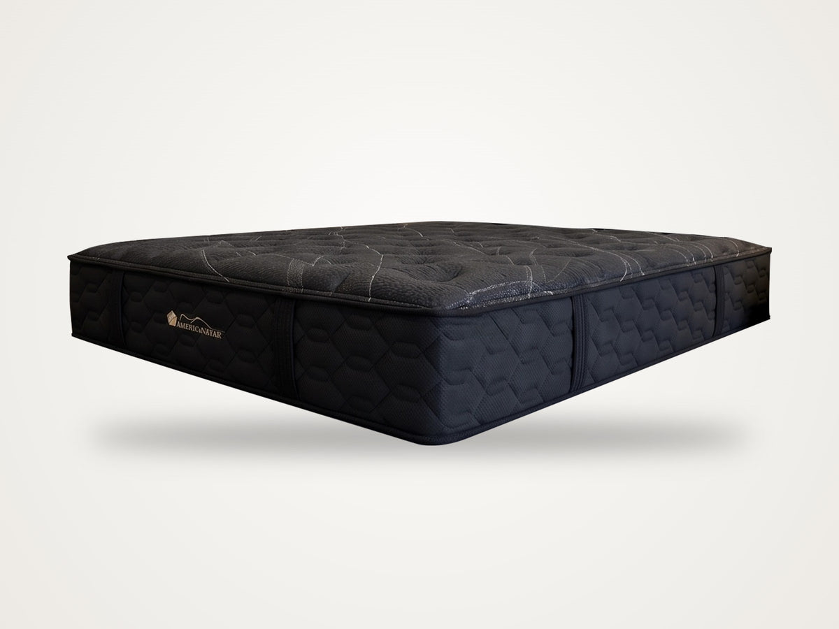 American Star Heritage Firm 15 inch hybrid mattress, angled view