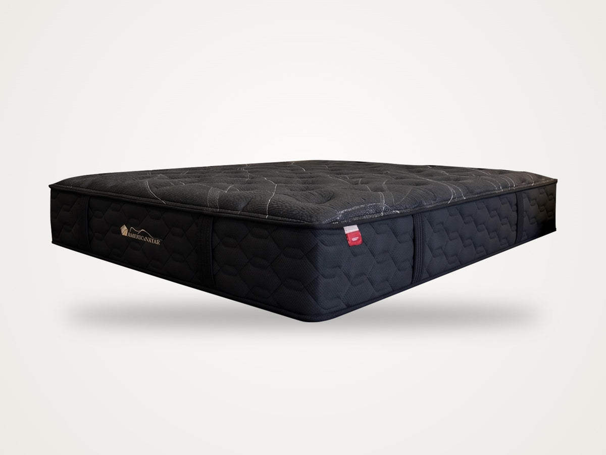 American Star Heritage Medium 15 inch hybrid mattress, angled view