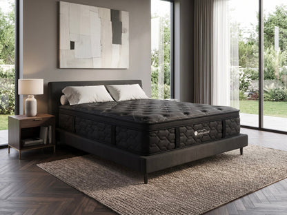 American Star Heritage Pillowtop mattress in a bright bedroom